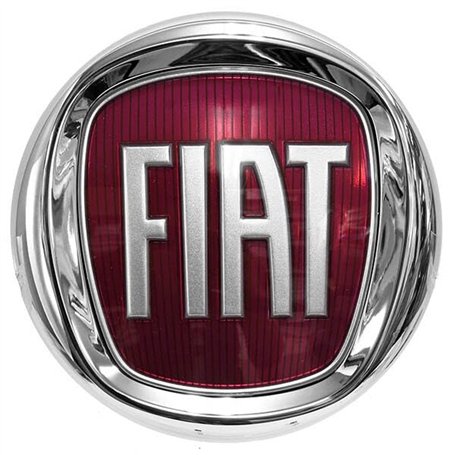 Emblème Logo Rouge Compatibile Con Fiat compatibile Con 500 Punto Multipla Panda Croma Avant 95 mm 3D
