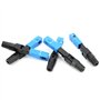 50 Pièces Connecteur de Fibre Optique Bleu Adaptateur de Fibre Optique Intégré SC/UPC-C Composants électroniques pour la Communi