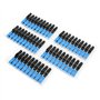 50 Pièces Connecteur de Fibre Optique Bleu Adaptateur de Fibre Optique Intégré SC/UPC-C Composants électroniques pour la Communi