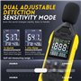 XFKSHCJU Bruitomètre numérique haute sensibilité FDM01 double mode commutation, tube guide sonore de 6 cm, écran couleur VA, coq