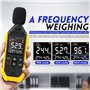 XFKSHCJU Bruitomètre numérique haute sensibilité FDM01 double mode commutation, tube guide sonore de 6 cm, écran couleur VA, coq