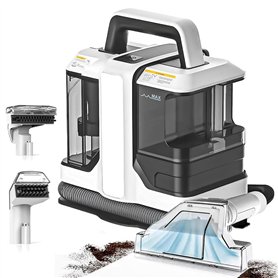 Nettoyeur De Tapis Portable - Aspirateur Puissant Avec Double Brosse Pour Un Nettoyage En Profondeur Des Taches D'animaux