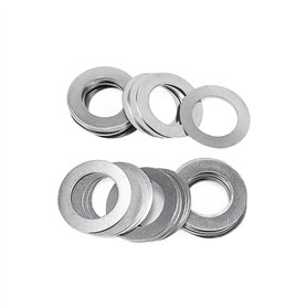 Ctongrun-Rondelles d'arrêt M9 M10 M12 M13 M14 M15 M16 M18 M20 M22 M25 M28 M30 M35 M40 0.1 0.2 0.5mm Rondelles Plates Ultra Mince