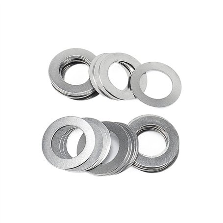 Ctongrun-Rondelles d'arrêt M9 M10 M12 M13 M14 M15 M16 M18 M20 M22 M25 M28 M30 M35 M40 0.1 0.2 0.5mm Rondelles Plates Ultra Mince