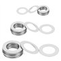 Ctongrun-Rondelles d'arrêt M9 M10 M12 M13 M14 M15 M16 M18 M20 M22 M25 M28 M30 M35 M40 0.1 0.2 0.5mm Rondelles Plates Ultra Mince