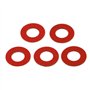 ACINRA Ctongrun-Rondelles d'arrêt 1000pcs M4 M5 M6 M8 M10 Fibre de Papier en Acier Rouge Fibre Isolant Plane Plate, Anticorrosio