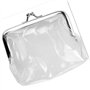 Wudaizhi Petit Sac de Rangement Transparent à Pince en Fer - Porte-Monnaie Multifonction pour Petits Objets et Rouge à lèvres -