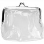 Wudaizhi Petit Sac de Rangement Transparent à Pince en Fer - Porte-Monnaie Multifonction pour Petits Objets et Rouge à lèvres - 