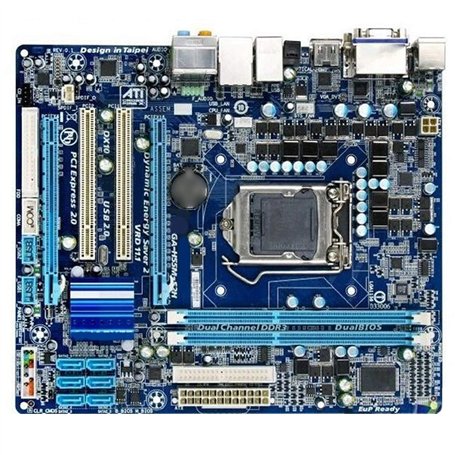 XYYZXKL Fit for Gigabyte Ga-H55M-S2H Original Mainboard Fit for LGA 1156 DDR3 H55M-S2H 8GB Support I3 I5 I7 PC de Carte mère PC