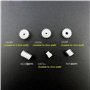 1 jeu d'engrenages de moteur à quatre roues motrices for arbre principal de 1,5 × 2 × 3 mm, jeu de vis sans fin en plastique, en