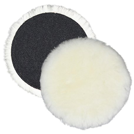 ISOYTERO 2PCS Pads Puffing 5 Pouces Auto-adhésif Tampon de Polissage en Laine épaissante utilisée avec Ponceuse/polisseuse en or