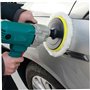 ISOYTERO 2PCS Pads Puffing 5 Pouces Auto-adhésif Tampon de Polissage en Laine épaissante utilisée avec Ponceuse/polisseuse en or