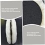 ISOYTERO 2PCS Pads Puffing 5 Pouces Auto-adhésif Tampon de Polissage en Laine épaissante utilisée avec Ponceuse/polisseuse en or