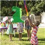 La fête des dinosaures favorise la piñata de dinosaure avec bâton en plastique, papier blind et confettis, pinatas pour la fête 