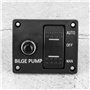 Interrupteur À Bascule De Pompe De Cale, Pompe De Cale Automatique 12v,Panneau De Commutateur De Pompe De Cale À 3 Voies Auto/Ar