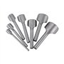 Ensemble de poinçons creux demi-rond 7 pièces outil de poinçon en cuir outils d'artisanat en cuir poinçon de coupe en cuir pour 