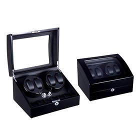 CWZZWS 4 + 6 Boîte à Enrouleur de Montre Automatique pour 10 Montres