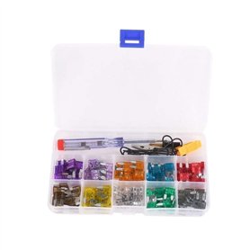 Fusibles et accessoires for voiture 100 pièces Mini kit de fusibles de voiture à code couleur for fusibles de dix ampères avec p