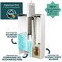 WONDERHOME Set de serpillères avec seau - Balai avec système innovant à 3 compartiments - Essuie-glace avec grand seau de nettoy