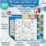 LogiMe® Tableau de récompense pour enfants avec 200 tâches – Planificateur de tâches XL magnétique Montessori – Système de récom