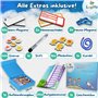 LogiMe® Tableau de récompense pour enfants avec 200 tâches – Planificateur de tâches XL magnétique Montessori – Système de récom