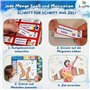 LogiMe® Tableau de récompense pour enfants avec 200 tâches – Planificateur de tâches XL magnétique Montessori – Système de récom