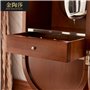 WFchenj222-6 Horloge de Parquet - Horloges sur Pied en Bois, décoration d'intérieur avec Mouvement à Quartz à Carillon Unique Ho