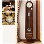 WFchenj222-6 Horloge de Parquet - Horloges sur Pied en Bois, décoration d'intérieur avec Mouvement à Quartz à Carillon Unique Ho