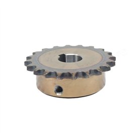 Roue dentée - 1 pièce 08B - 15 dents - Pignon de chaîne de précision industrielle 45# en acier 15T - Alésage de roue de chaîne 1