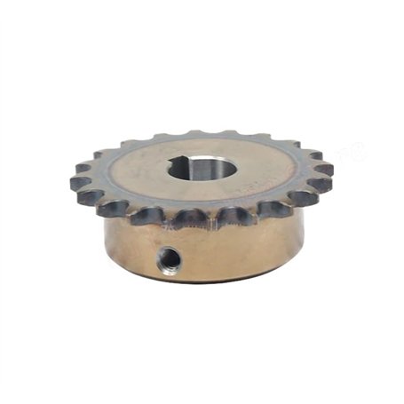 Roue dentée - 1 pièce 08B - 15 dents - Pignon de chaîne de précision industrielle 45# en acier 15T - Alésage de roue de chaîne 1