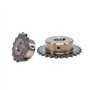 Roue dentée - 1 pièce 08B - 15 dents - Pignon de chaîne de précision industrielle 45# en acier 15T - Alésage de roue de chaîne 1