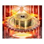 Roue dentée - 1 pièce 08B - 15 dents - Pignon de chaîne de précision industrielle 45# en acier 15T - Alésage de roue de chaîne 1