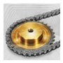 Roue dentée - 1 pièce 08B - 15 dents - Pignon de chaîne de précision industrielle 45# en acier 15T - Alésage de roue de chaîne 1