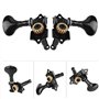 Voluxe Peg de réglage de Guitare Hawaii 4 Cordes, Cheville de réglage, Durable 4 Cordes Noir léger, Argent (Optioanl) pour ukulé