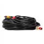 Câble Audio Vidéo de Vidéosurveillance Connecteur + DC 2 en 1 Cordon D'alimentation Vidéo pour Lecteur DVD de Caméra de Surveill