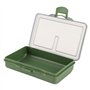 Boîte de Matériel de Pêche 2 Pièces Organisateur de Boîte à Compartiments Multiples pour le Stockage de Gadget D'appât de Croche