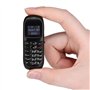 01 Numéroteur, téléphone, Mini téléphone SIM, Casque de numérotation pour Studens pour Enfants(Black)