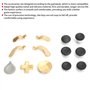 fasient1 Kit de Manettes de Jeu pour One Elite Series 2, Manette de Jeu de Remplacement en Métal(d'or)