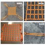 Filet De Chargement Suspendu - Filet De Levage Plat En Polyester, Sangles De Filet De Levage Résistante À La Déchirure, Engins M