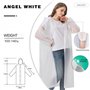 Gisqis 5 Pièces Poncho Pluie Imperméable Cape de Pluie Homme Poncho de Pluie Femme Veste Coupe-pluie Manteaux Anti-Pluie Randonn