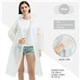 Gisqis 5 Pièces Poncho Pluie Imperméable Cape de Pluie Homme Poncho de Pluie Femme Veste Coupe-pluie Manteaux Anti-Pluie Randonn