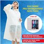 Gisqis 5 Pièces Poncho Pluie Imperméable Cape de Pluie Homme Poncho de Pluie Femme Veste Coupe-pluie Manteaux Anti-Pluie Randonn