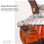 WAOCEO Théière 80 0ml Théière en Verre résistant à Haute température avec poignée en Bois de Filtre en Verre épaissie en Verre a