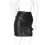 binxliuxo Fluoro Robe Noire en PU Mini Jupe Accessoires b-d-s-m