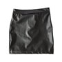 binxliuxo Fluoro Robe Noire en PU Mini Jupe Accessoires b-d-s-m