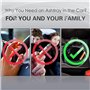 LLTSNT Voiture Cendrier pour Tesla Tesla Model 3 Model Y/S/X,Cendrier avec Couvercle Cendrier Portable Cylindre sans Fumée Acces