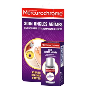 Mercurochrome Soin Ongles Abîmés pour Mycoses et Traumatismes Légers