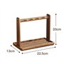 WFchenj222-6 Bol à clés pour Table d'entrée Rangement De Clés en Bois Ornement Porte D'entrée Meuble À Chaussures Plateau Rangem