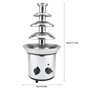 Machine de fonte de chocolat, fontaine de fondue au chocolat rapide et facile à nettoyer 170W pour centre commercial pour restau