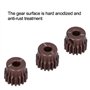 Drfeify Pignon de Moteur RC, Engrenage à Pignon en Acier 3 Pièces 48DP 17T Compatible avec Moteur sans Balai/brossé pour Voiture